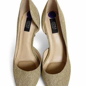 Jones New York Glittering Gold Heels